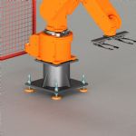 Patas de máquina con tornillo hueco