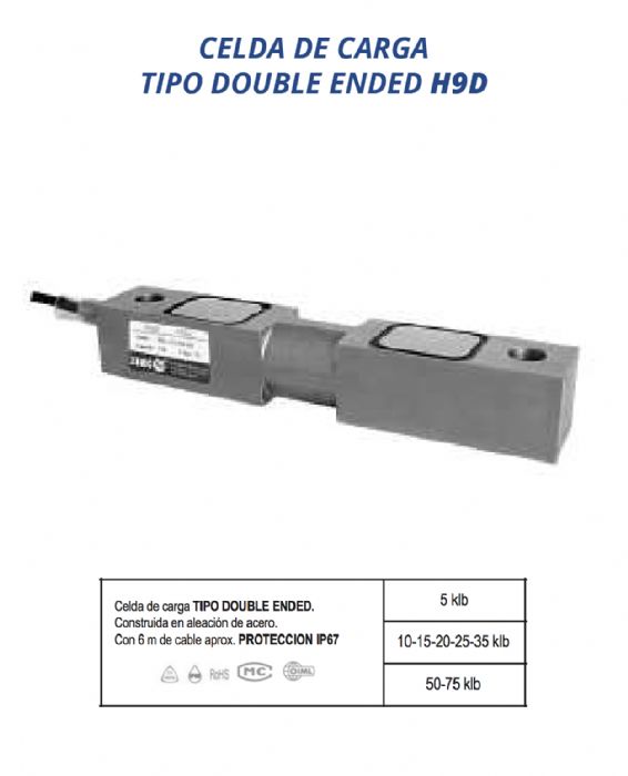Celda de carga TIPO DOUBLE ENDED - ZEMIC