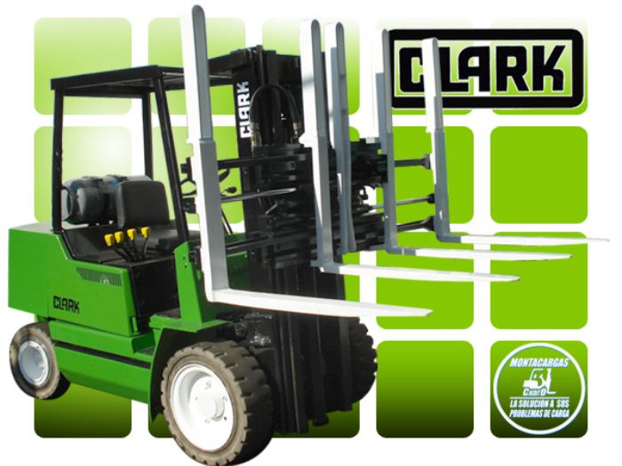 MONTACARGAS CON ADITAMENTO PARA DOBLE TARIMA DE 600LBS - CLARK