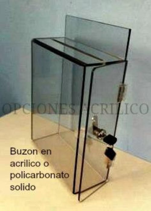 Buzón de acrílico o policarbonato solido - 