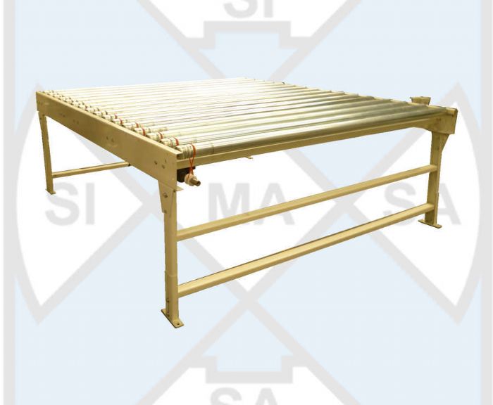 TRANSPORTADOR DE RODILLO VIVO CON CADENA Y CATARINA - Simasa Conveyors