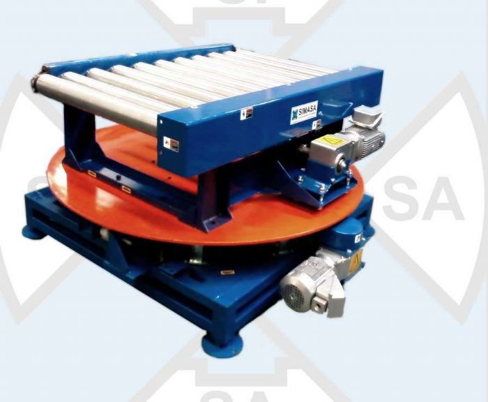 MESA GIRATORIA DE RODILLO. - Simasa Conveyors