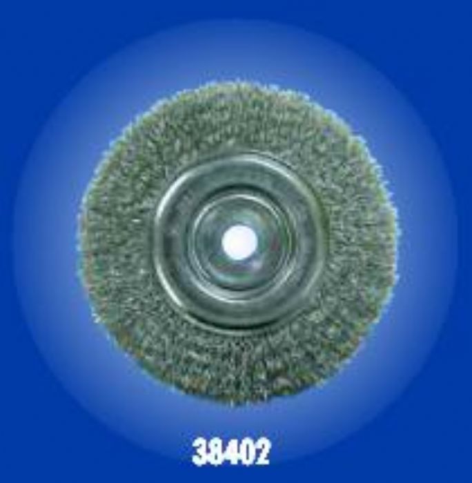 Cepillo Circular de Alambre Ondulado Cara Angosta - WEILER DE MEXICO