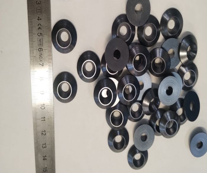 INSERTO CARENADO DE ALUMINIO ANODIZADO TITANIO  - 