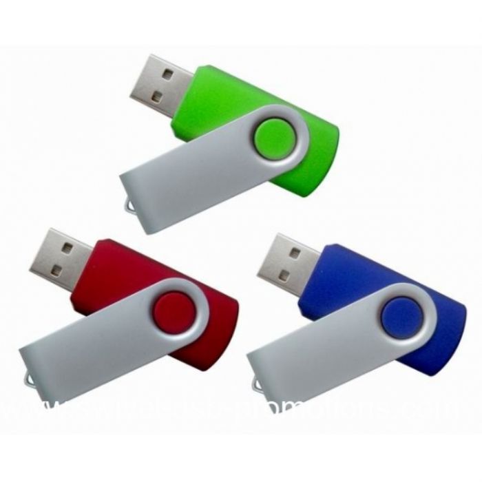 Memorias USB 1GB giratorio aluminio/plastic - 