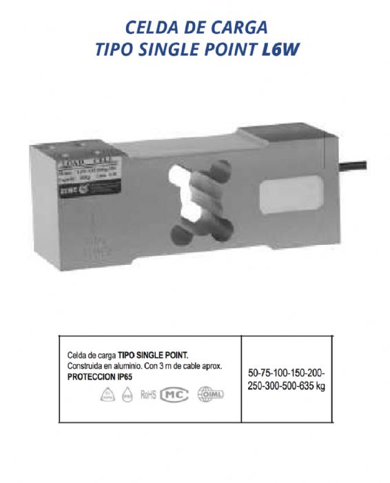 Celda de carga TIPO SINGLE POINT - ZEMIC