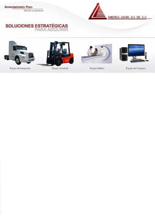Servicios de Arrendamiento puro a su alcance - America Lease