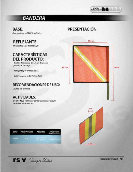 BANDEROLA REFLEJANTE - RsV