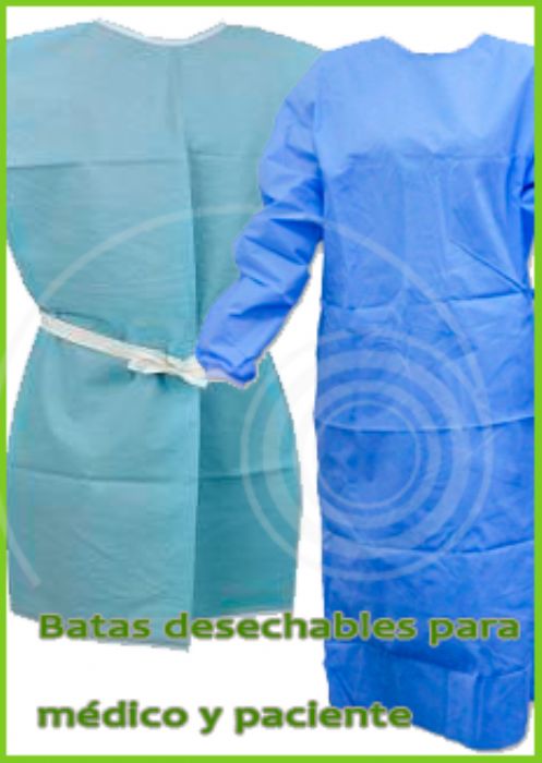 Batas desechables para paciente y cirujano - Somos Fabricantes