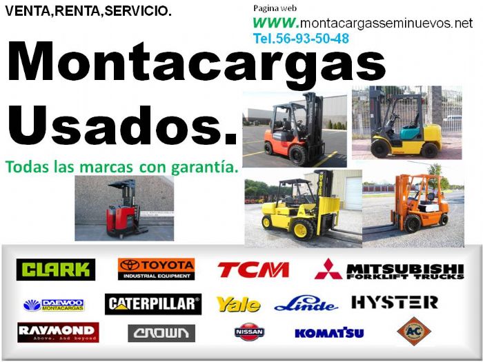 MONTACARGAS USADOS - TODAS LAS MARCAS VENDEMOS