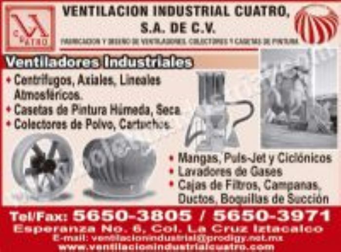 COLECTOR DE POLVO MOVIL - VENTILACION INDUSTRIAL CUATRO