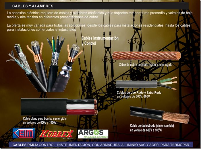 Cables electricos blindados - Varios