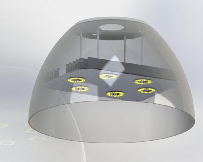 Lampara Leds Industrial Sustituye 250w a 100w DEU-IND-LED-100 - LLDTX