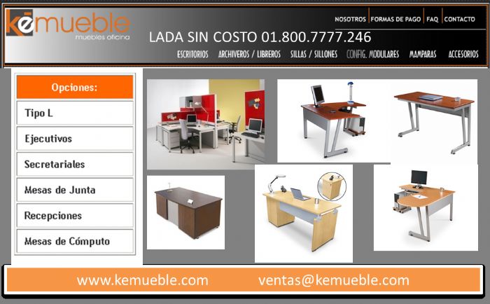 Escritorio Ejecutivo para Oficina en Industria - Kemueble