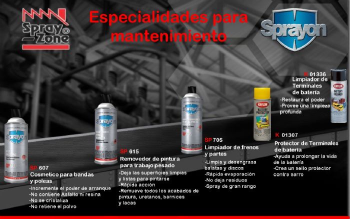 Especialidades para Mantenimiento - Sprayon
