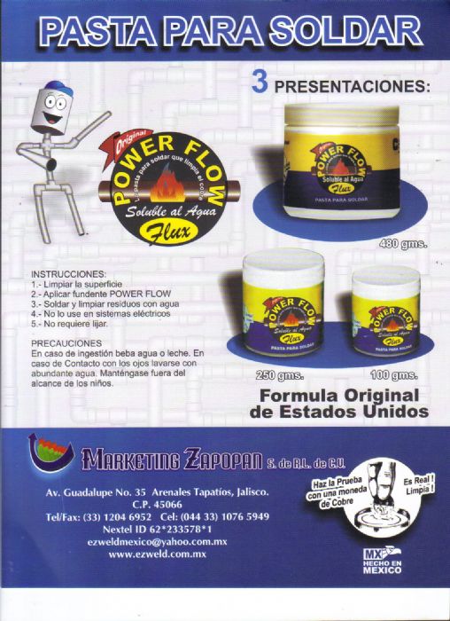 Power Flow Pasta para Soldar - 
