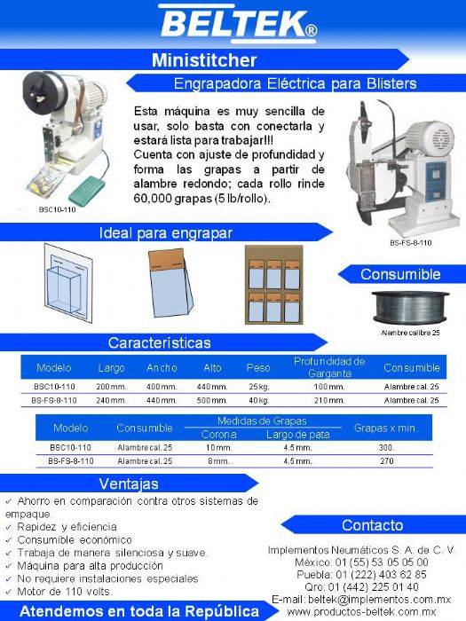 Cosedora Eléctrica - Beltek