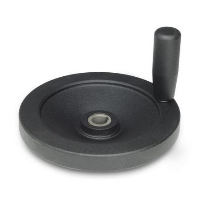  Volantes de seguridad con embrague Disco sólido de aluminio revestido de negro, con mecanismo de cojinetes de agujas  - JW Winco