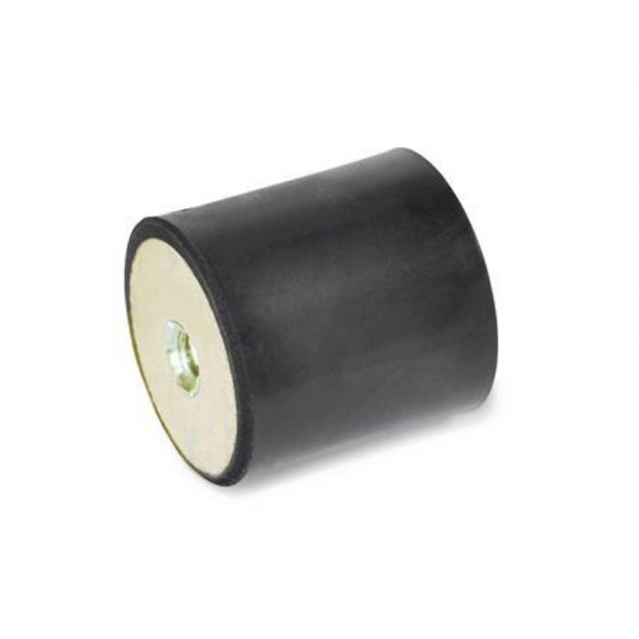  Soportes aisladores de vibración Tipo cilíndrico, con componentes de acero - JW Winco