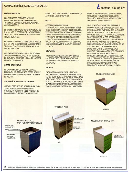 GABINESTES DE LABORATORIO  - ABECMUA 