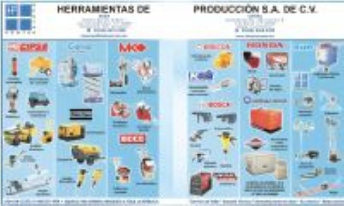MAQUINARIA PARA CONSTRUCCION - HERRAMIENTAS DE PRODUCCION