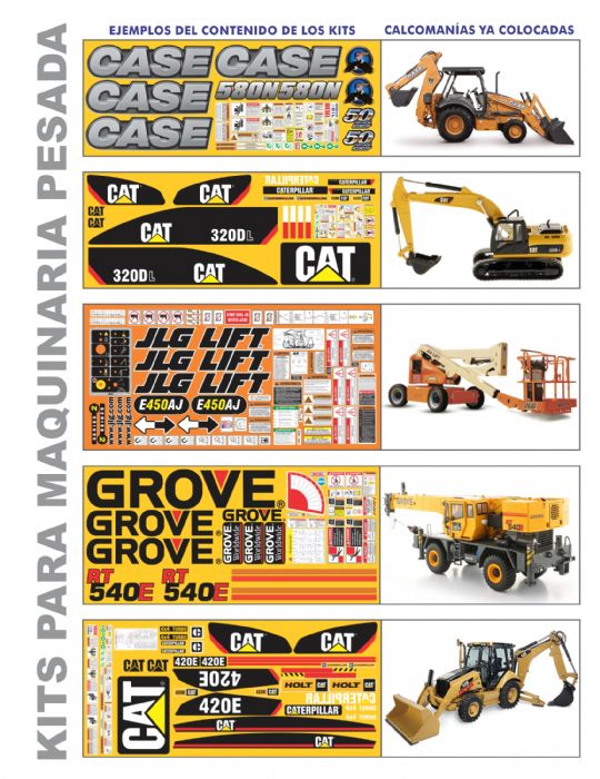 CALCOMANIAS PARA MAQUINARIA PESADA - CALCOMAQ