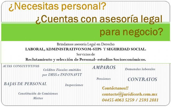 HEAD HUNTING Y SOCIOECONOMICOS - ASESORIA LEGAL Y CAPITAL HUMANO
