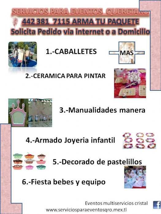 MANUALIDADES PARA EVENTOS - 