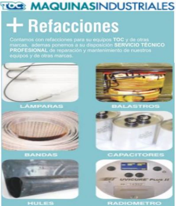 BALASTROS PARA LAMPARAS ULTRA VIOLETA (UV) - TOC, MAQUINAS INDUSTRIALES