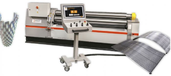 Roladora de lamina de 3 y 4 rodillos CN y CNC - AMB Picot