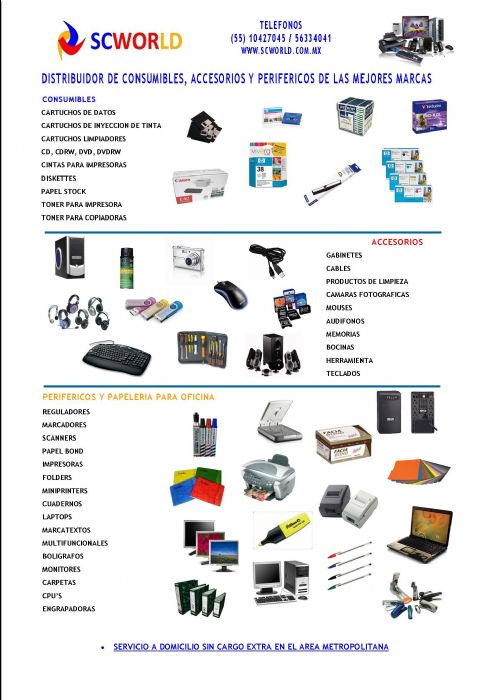 TONERS, TINTAS, COMPUTADORAS - 