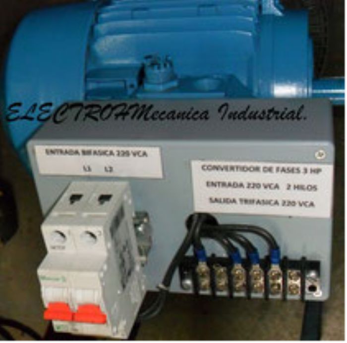 CONVERTIDOR MONOFASICO A TRIFASICO - TRANSFORMADORES Y BOBINAS EHMI