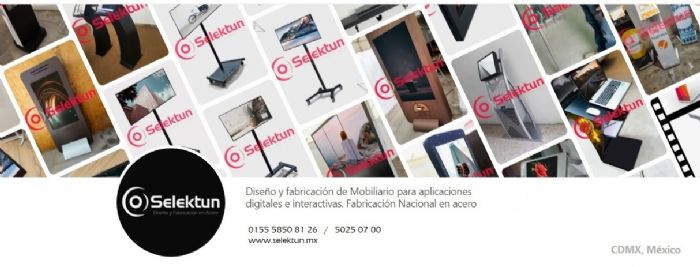 Diseño y Fabricación de Mobiliario Metálico para aplicaciones Digitales e Interactivas - Soportes y más®