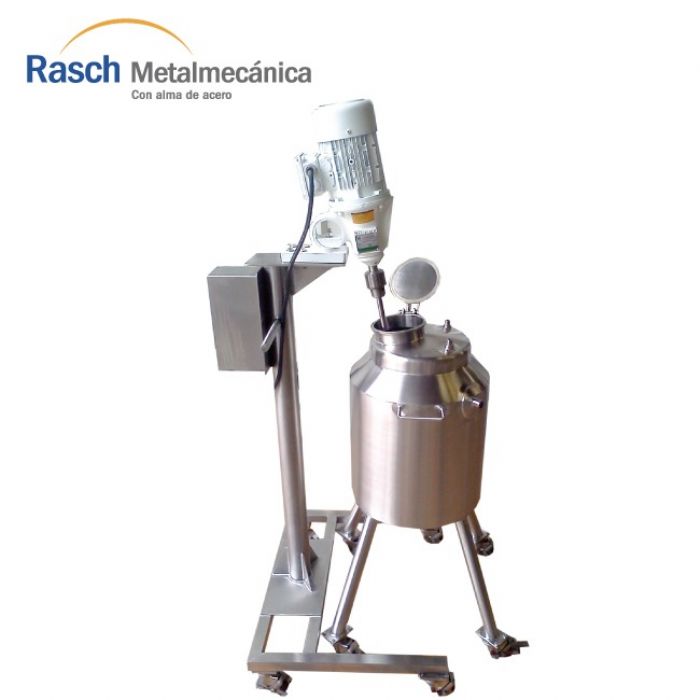 Tanque con sistema de agitación y soporte - 