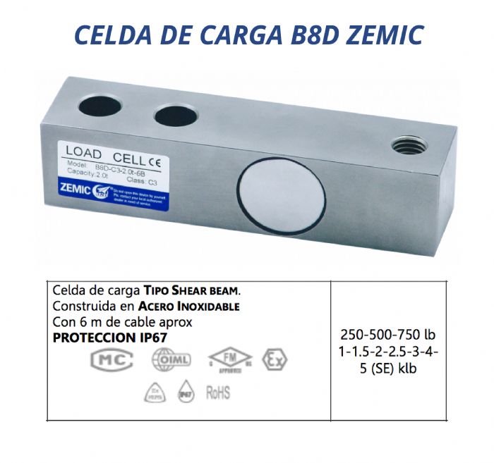 Celda de carga - ZEMIC