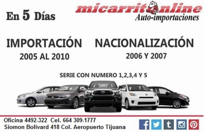  Auto-importaciones - 