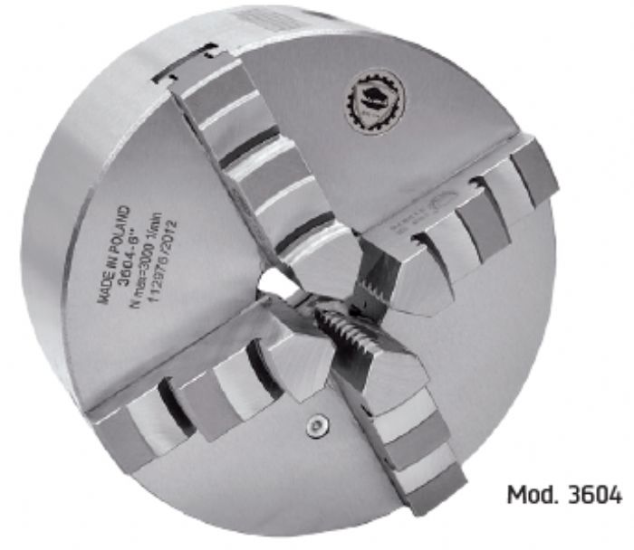 CHUCK UNIVERSAL DE 4 MORDAZAS SOLIDAS CUERPO DE FUNDICION BISON - BISON