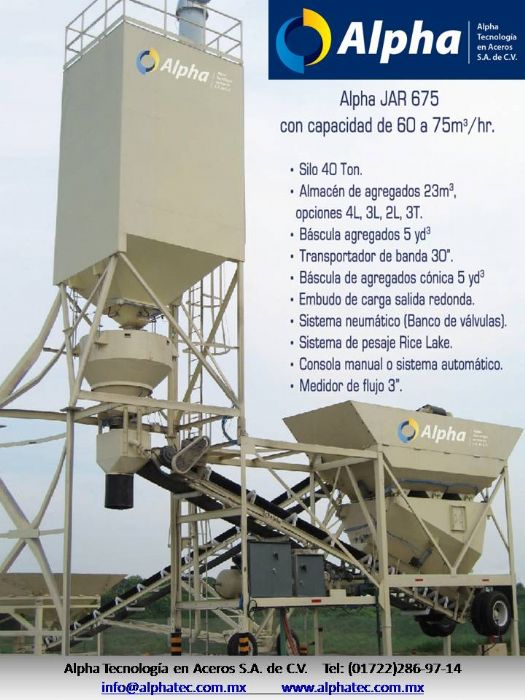 PLANTAS DOSIFICADORAS DE CONCRETO - ALPHA