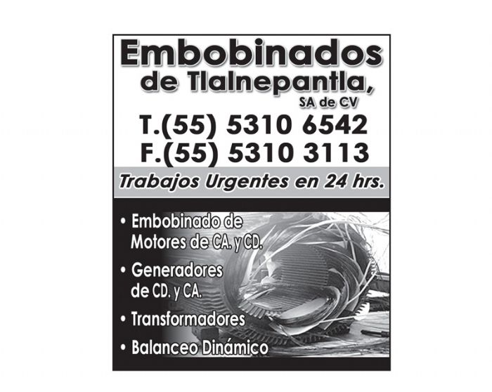 Embobinados de motores CA y CD - 