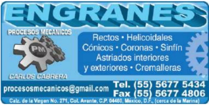 Catarinas - PROCESOS MECANICOS CABRERA