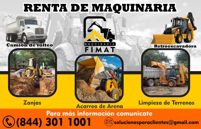 PPE - Renta de Maquinaria para Construcción - FIMAT MAQUINARIA