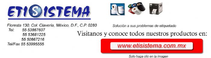 Etiquetas - ETISISTEMA DE MEXICO SA DE CV