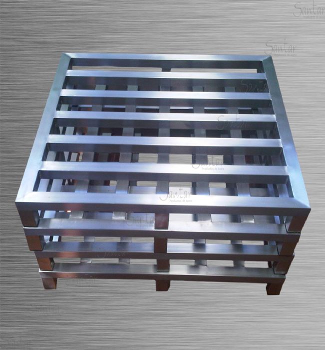 TARIMA DE ACERO INOXIDABLE - SANTAR