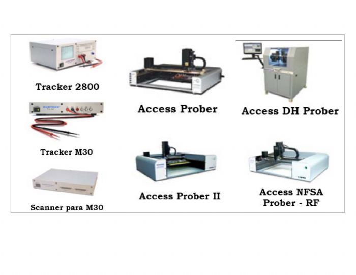 HUNTRON - Equipo para Diagnóstico y Análisis de Fallas en Tarjetas Electrónicas.  Sistema Manual y/o Automático.  NO requiere Alimentar la Tarjeta, ni Esquemáticos, ni CADs - HUNTRON