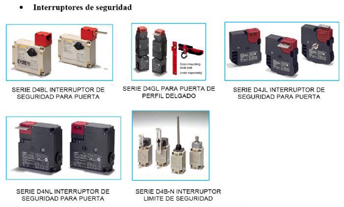 interruptores de seguridad - OMRON