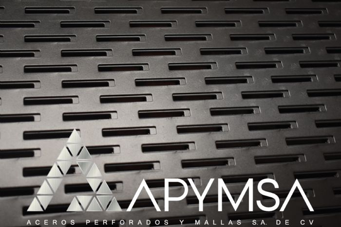 Lamina Perforada perforación rectángulo  - APYMSA