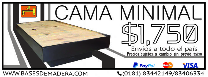 MINIMAL - INDIVIDUAL (CONTEMPORÁNEA) - Bases de madera.