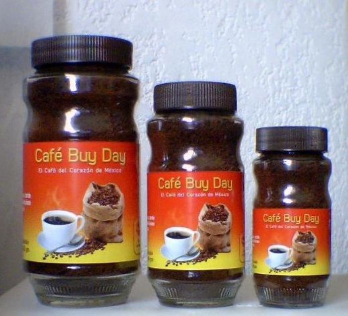 Café soluble puro aglomerado en frasco - Cafe Organico Buy Day Sa de CV