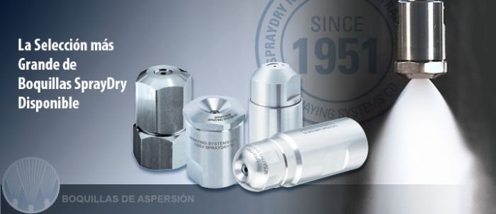 BOQUILLAS PARA SECADO SPRAYDRY - SRAYING SYSTEMS