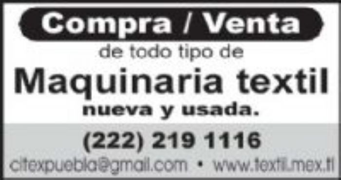 MAQUINARIA NUEVA - COMERCIALIZADORA INDUSTRIAL Y TEXTIL